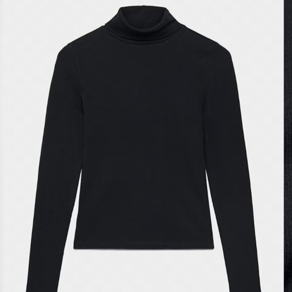 NWT TNA Black turtle neck sweater - Picture 2 of 5